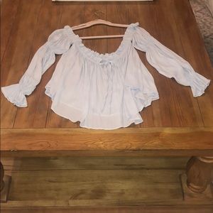 Forever 21 blue blouse